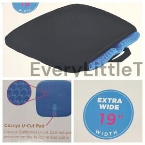 Nova Happy Tush Gel Cell Seat Cushion Coccyx Car Bath Office Extra Wide 2607-R